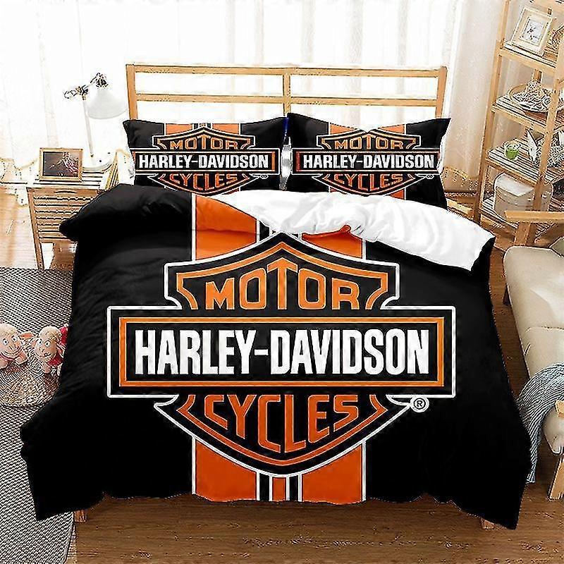 3d tryckt Harley Davidson motorcyklar 2/3st sängkläder set påslakan täcke täcke täcke örngott gåva färg 6