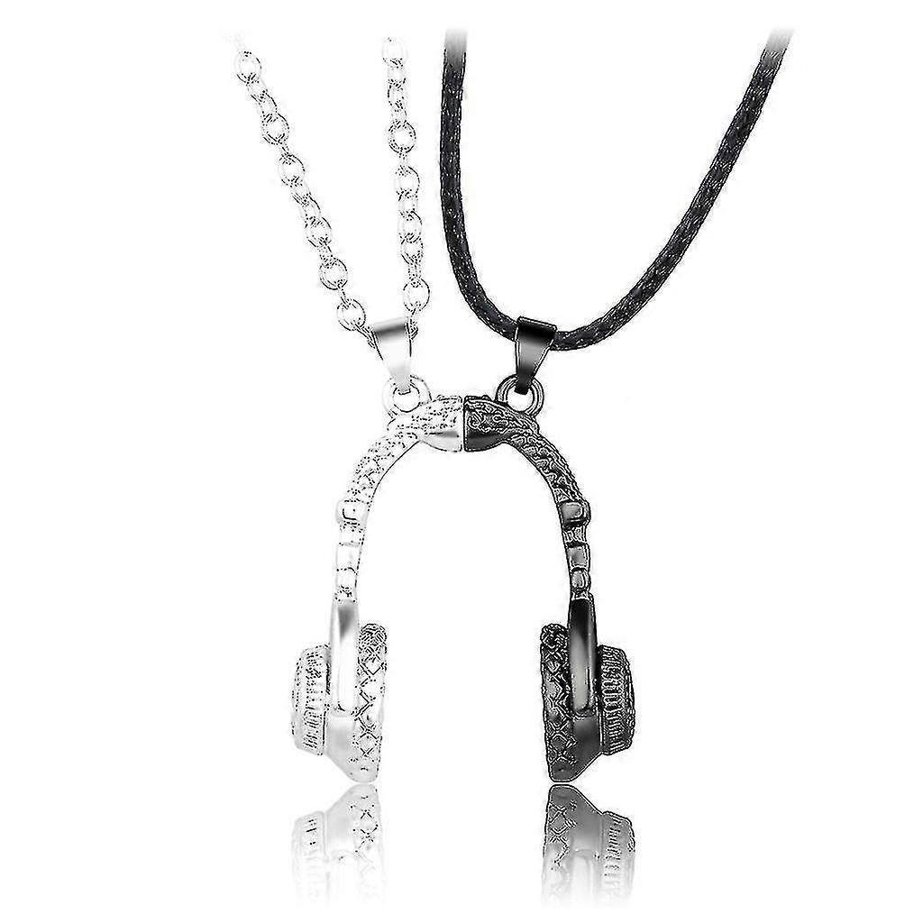 2kpl musiikki langaton kuulokekaulakoru pitkäketjuinen kuulokeriipus kaulakoru erinomainen