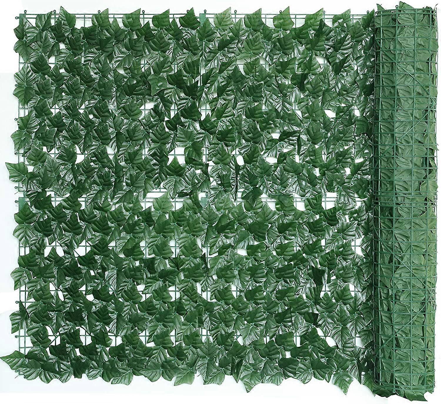 Acsergery Artificial Ivy Fence Screening Roll 3M X 1M Artificial Hedges Panels Roll Gift