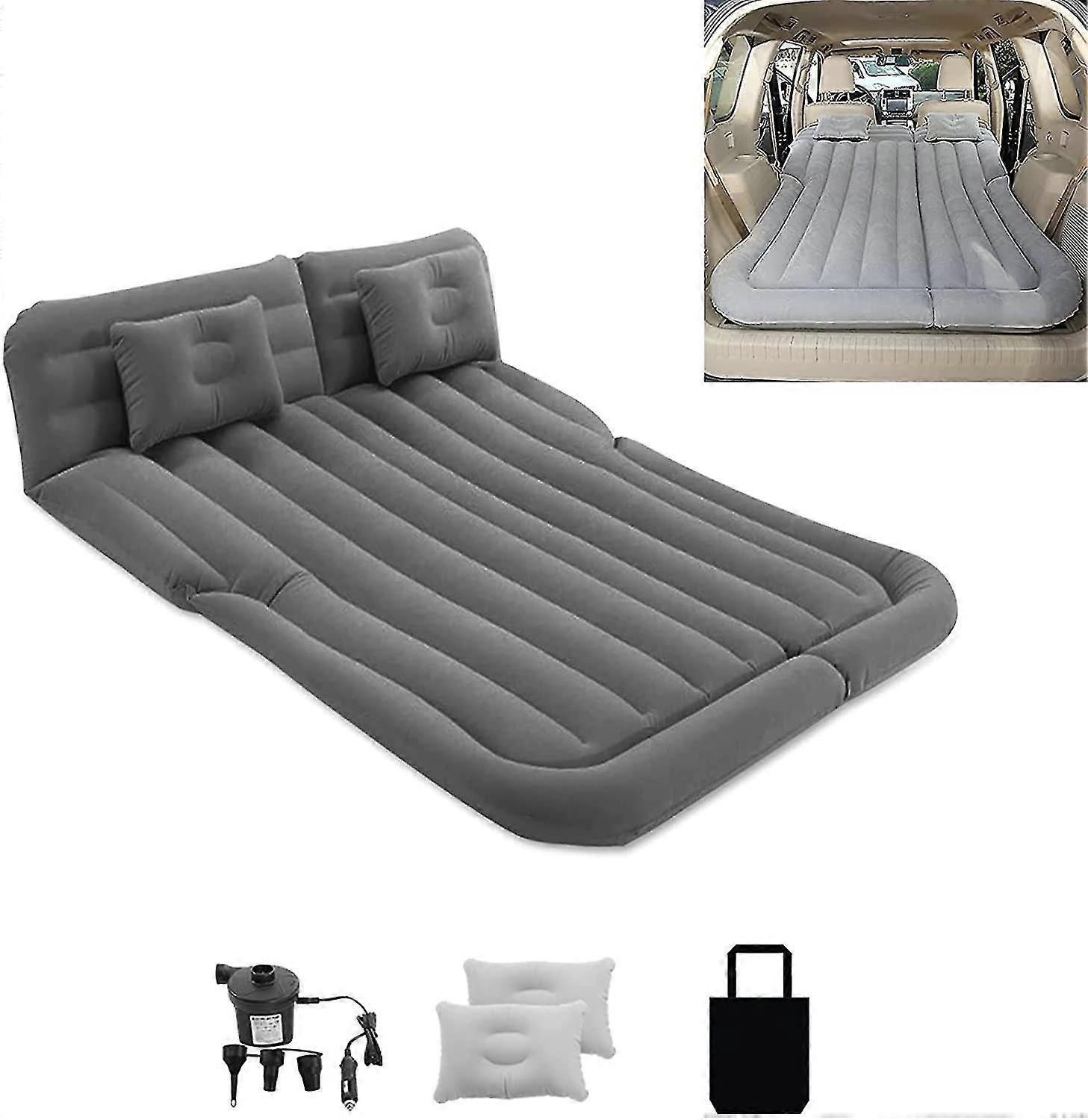 ل تسلا نموذج 3 نموذج Y نموذج S فراش المحمولة نفخ سيارة سرير الهواء مع مضخة الهواء الكهربائية يتدفقون سطح التخييم الهواء السرير وسادة ل تسلا A