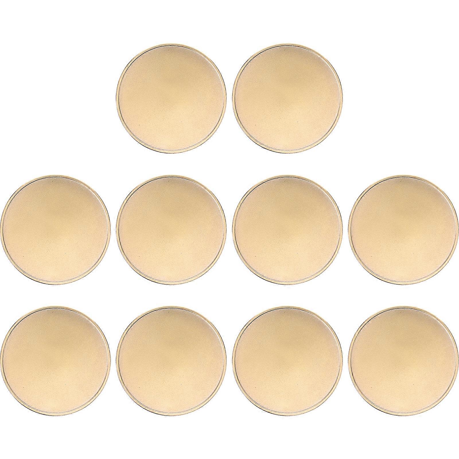 10stk Blank Challenge Mønter Gravering Blanks Mønter DIY Håndværk Gravering Erindringsmønter