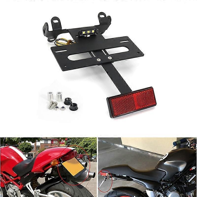 Προσαρμογή για Ducati Monster 400 695 750 800 900 1000 S2 S2r S4 S4r Βάση πινακίδας κυκλοφορίας Στήριγμα πίσω ουράς Tidy Fender Κιτ εξολοθρευτή