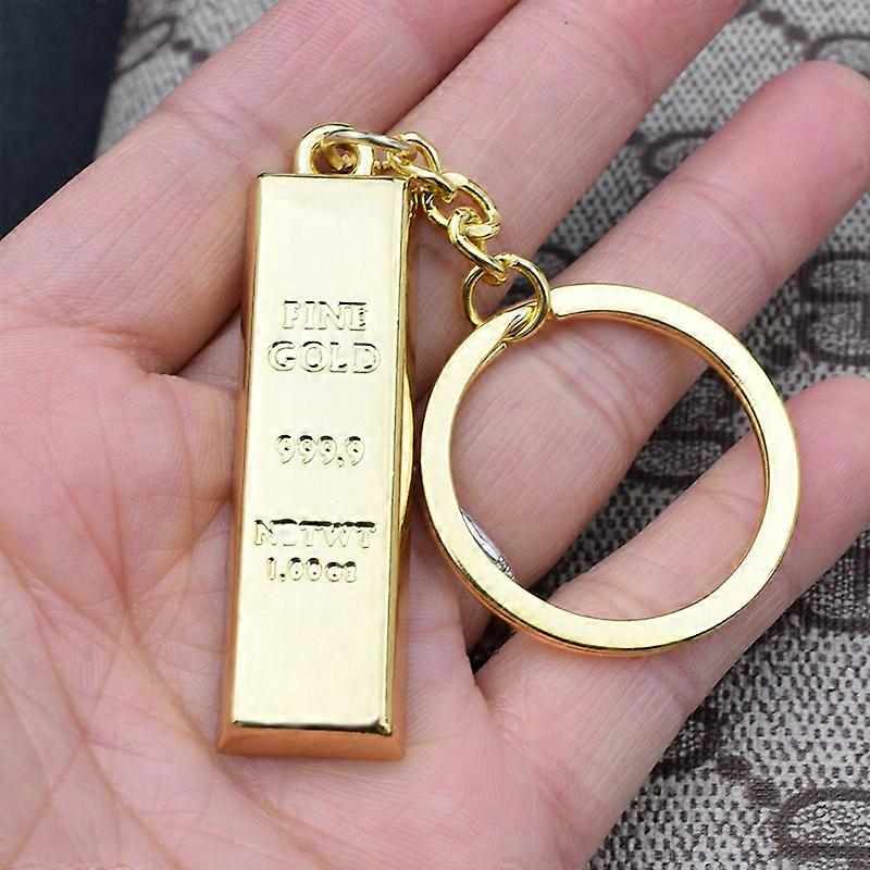 Gold Bar Keychain