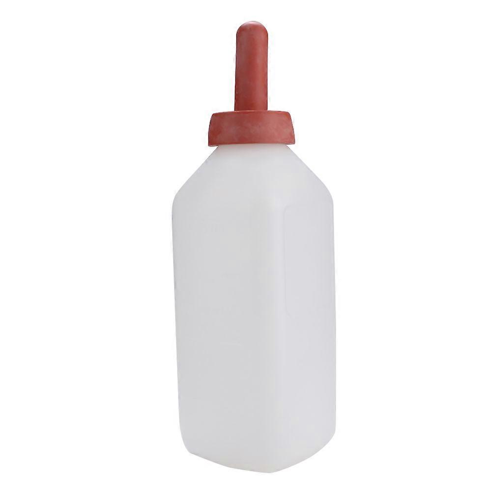 Calf Feeding Milk Bottle 2L with Rubber Nipple for Settling Cleaning