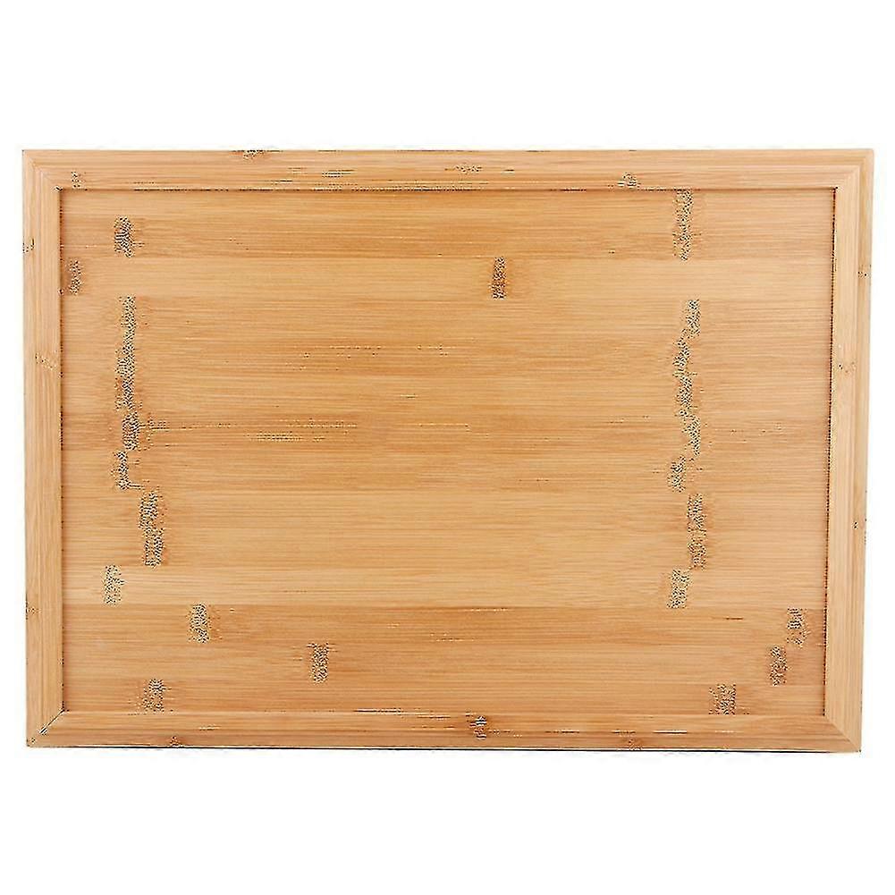 Bamboo Rectangular Food Serving Tray - 42.3x30.3x2.2cm