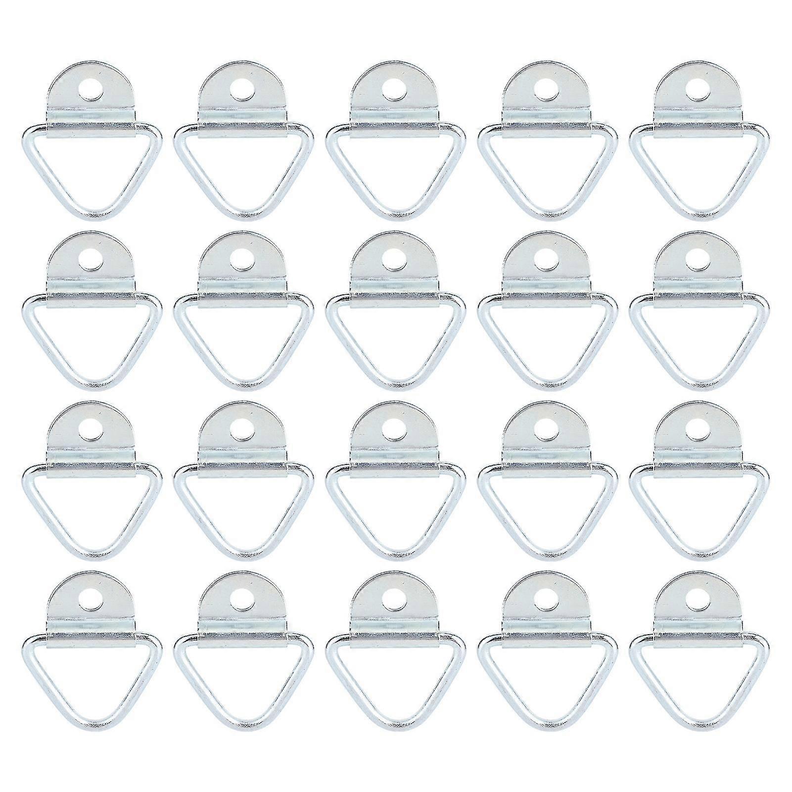 20pcs Cargo Van Trailer Truck Tie Down Lashing Ring Set Cleat Hooks Vehicle Accessory