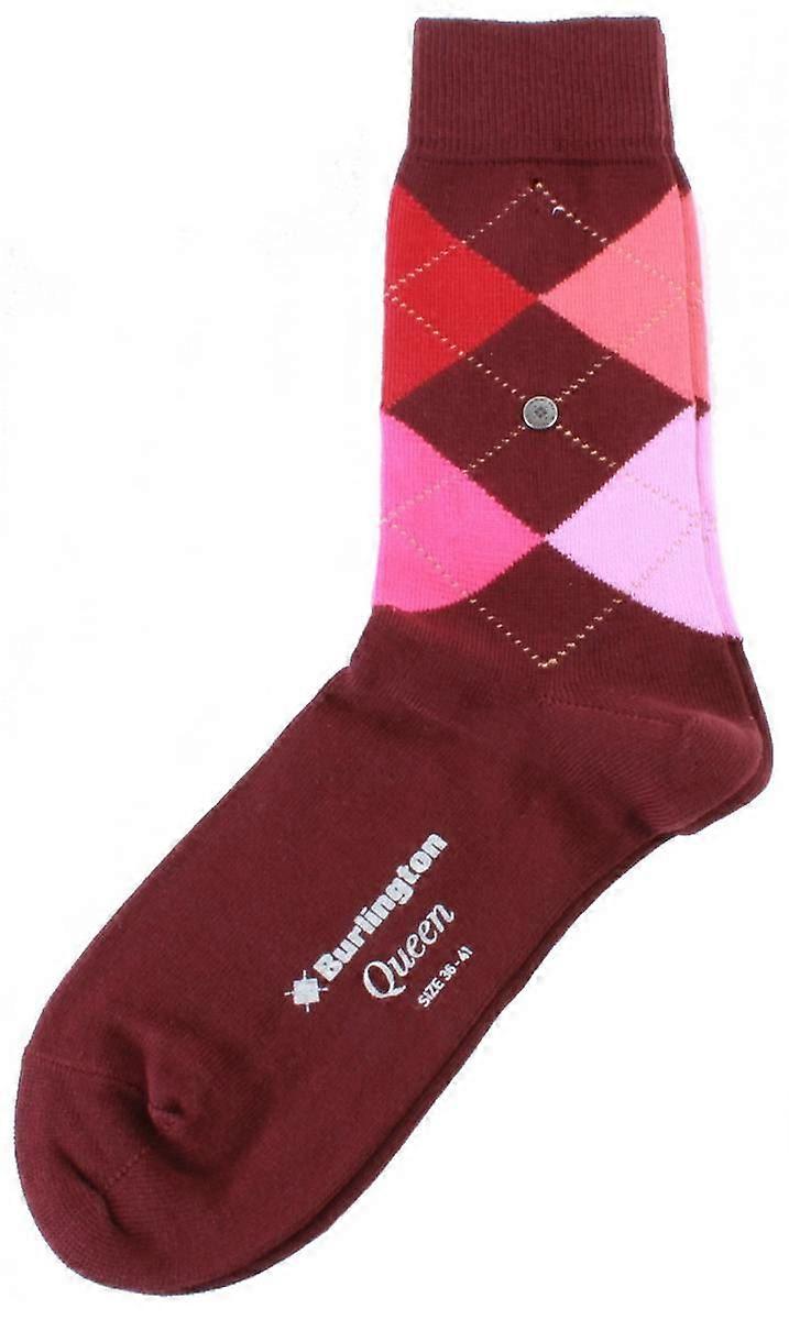 Burlington Queen Socks - Burgundy/Pink