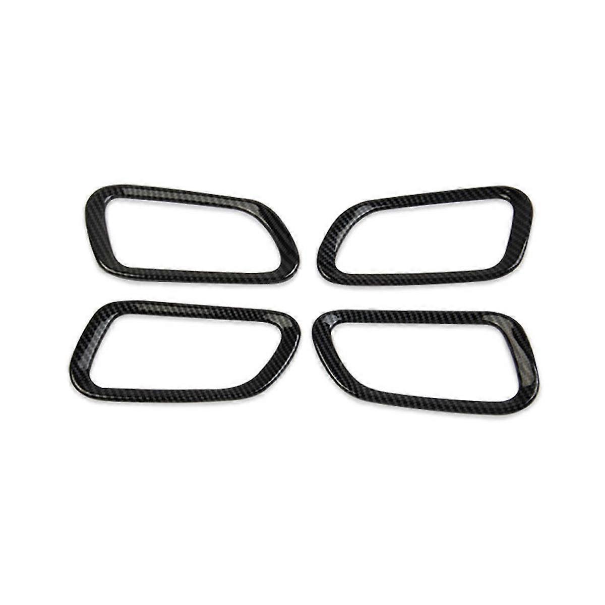 4Pcs Carbon Fiber Inner Door Handle Bowl Panel Cover for Durango 2014-2020 Interior Mouldings