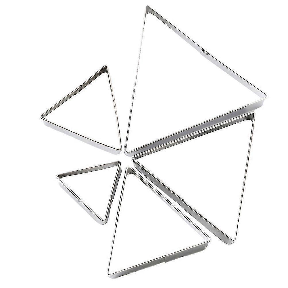 5 Pcs Stainless Steel Triangle Biscuit Cutters