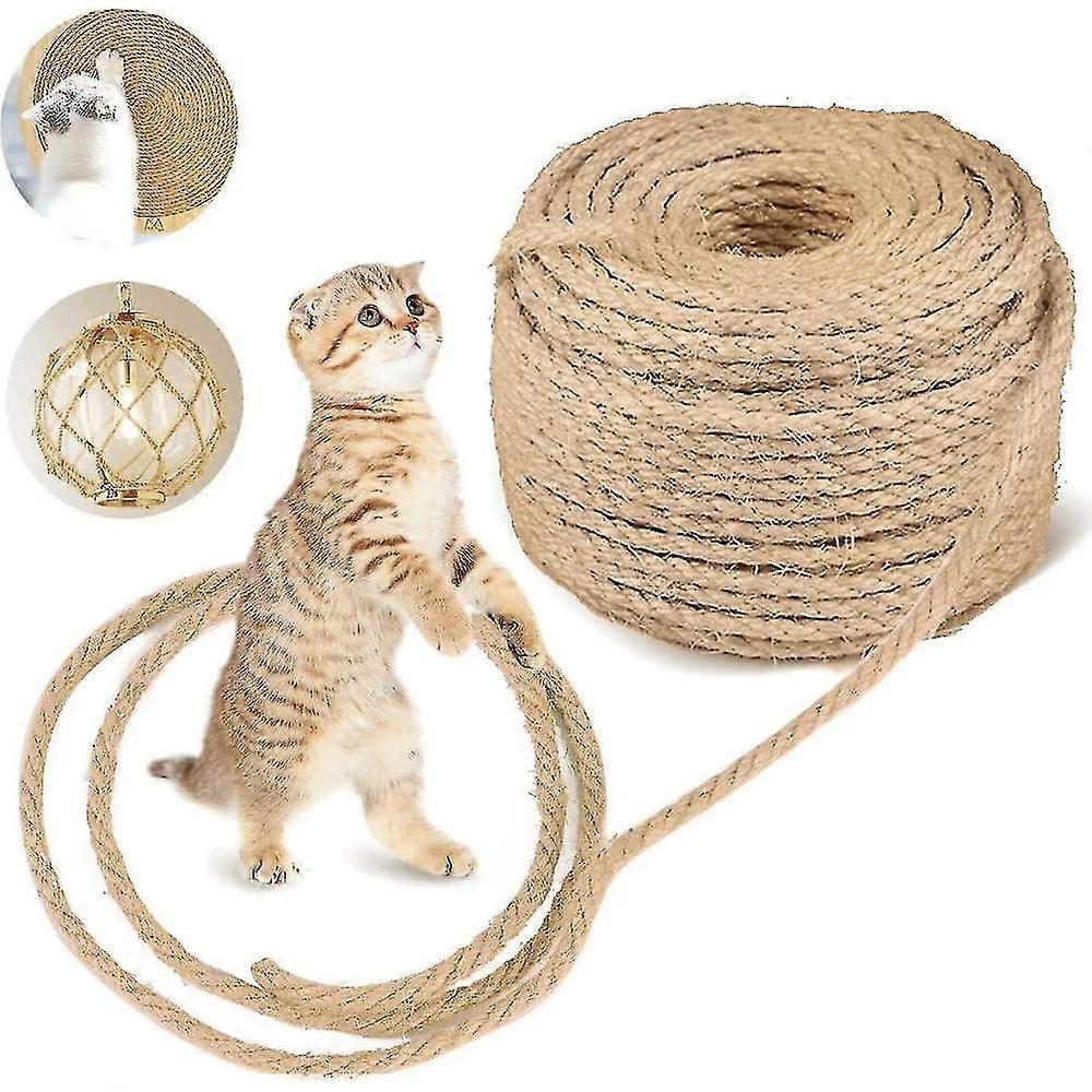 Natural Sisal Rope For Cat Scratch Pillar Repair And Replacement, Cat Trees, Scratch Tree, Cat Scrat High-quality WFM