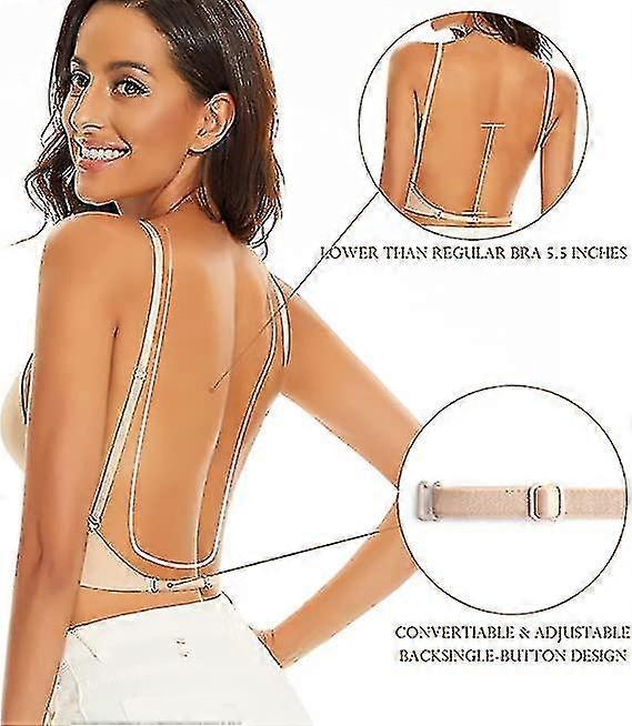 Reggiseni con schiena bassa per donna - Reggiseni bralette senza cuciture e senza ferretto