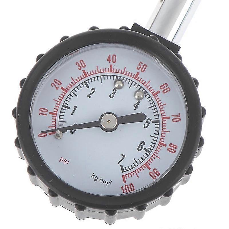 Auto car truck motor tyre tire air pressure gauge dial meter tester 0-100psi