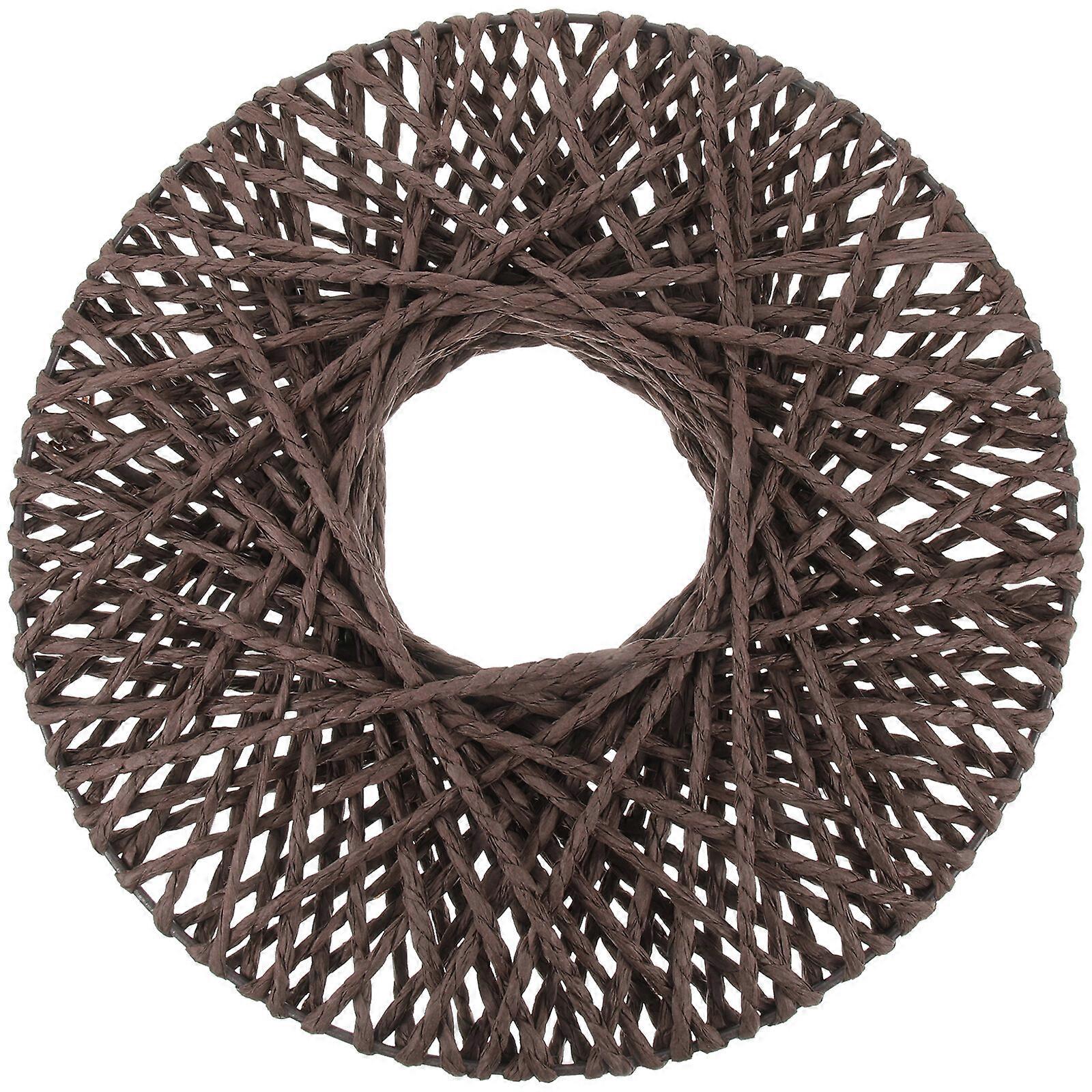 Kudottu litteä kori Bohemian Style Seinäkoristeet Olohuone Seinä Riippuva litteä kori