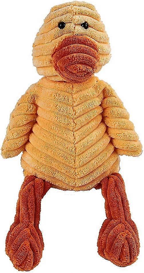 Crocodile Dog Toys for Small Dogs Squeaky Dog Plush Toy Indestructible Interactive Puppy Chew Toy (Duck)