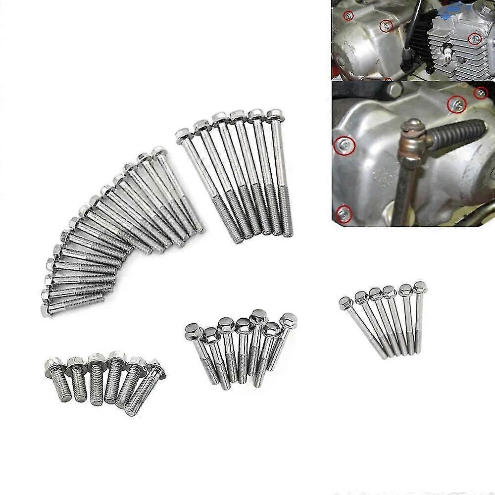 A Set Motorcycle Engine Side Case Screws / Bolts Nuts For Honda Z50 Ct70 Sl70 Xl70 Z50r Cl70 Ct Sl Xl Cl 70