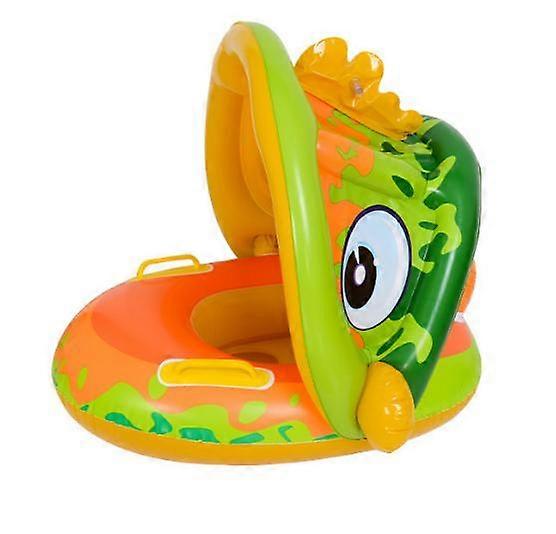 Inflatable Baby Pool Float Swimming Ring with Sun Canopy