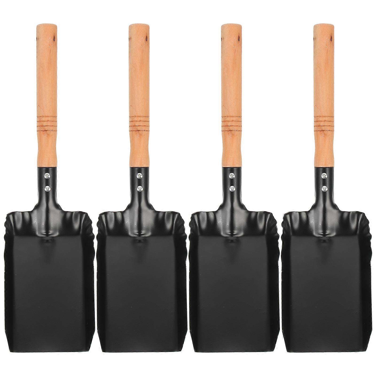 4pcs暖炉ショベルホームアッシュショベルクリーニングショベル多機能アッシュショベル