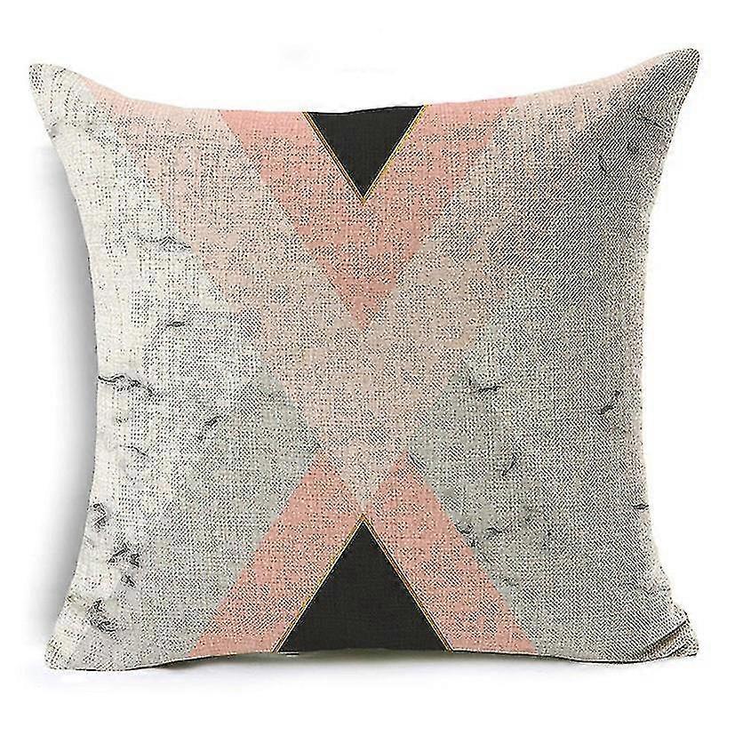 marmor tekstur geometrisk design lin putetrekk sofa putetrekk soverom putevar