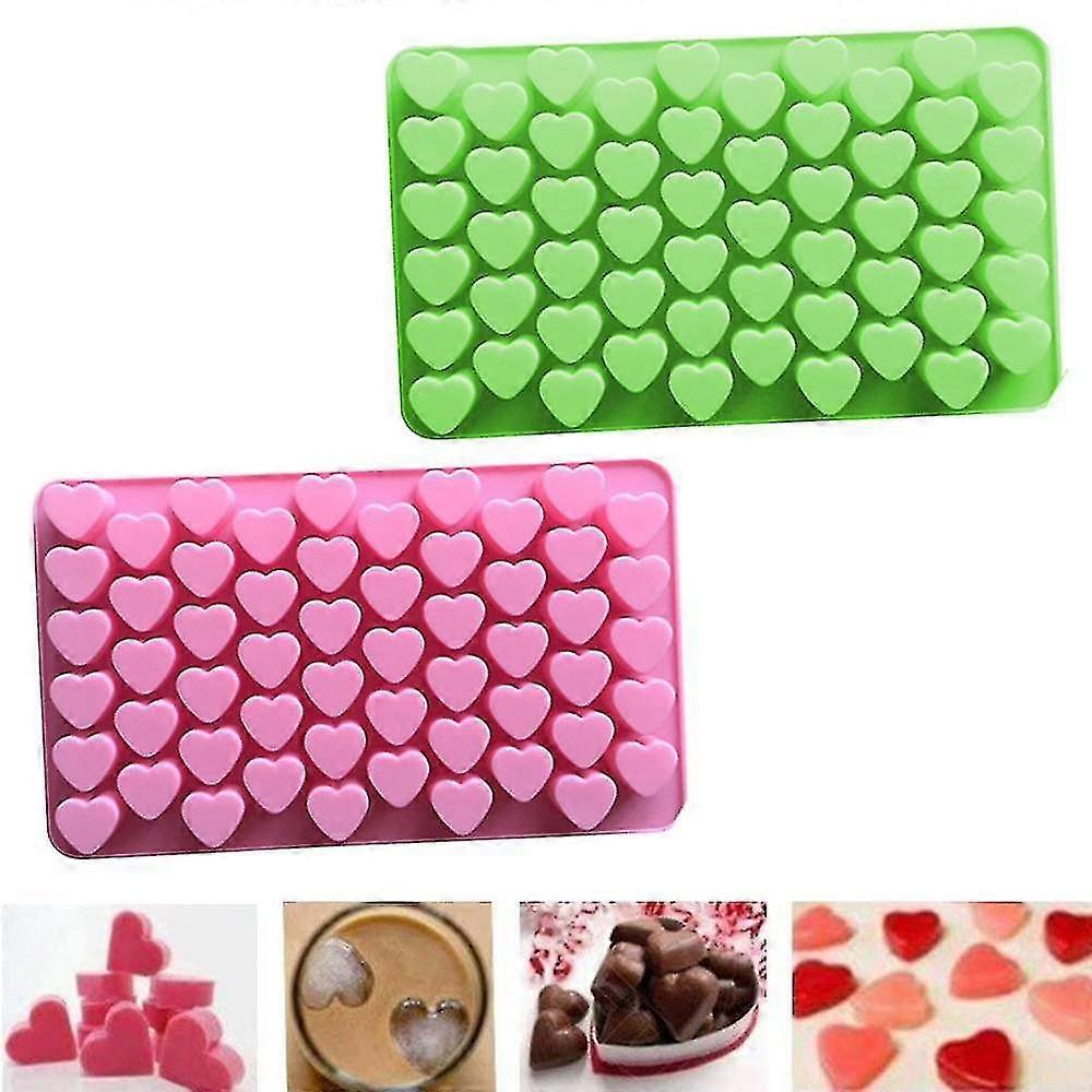 Salgsfremmende salg 2stk Mold Mini Heart Shape Silikone Ice Cube