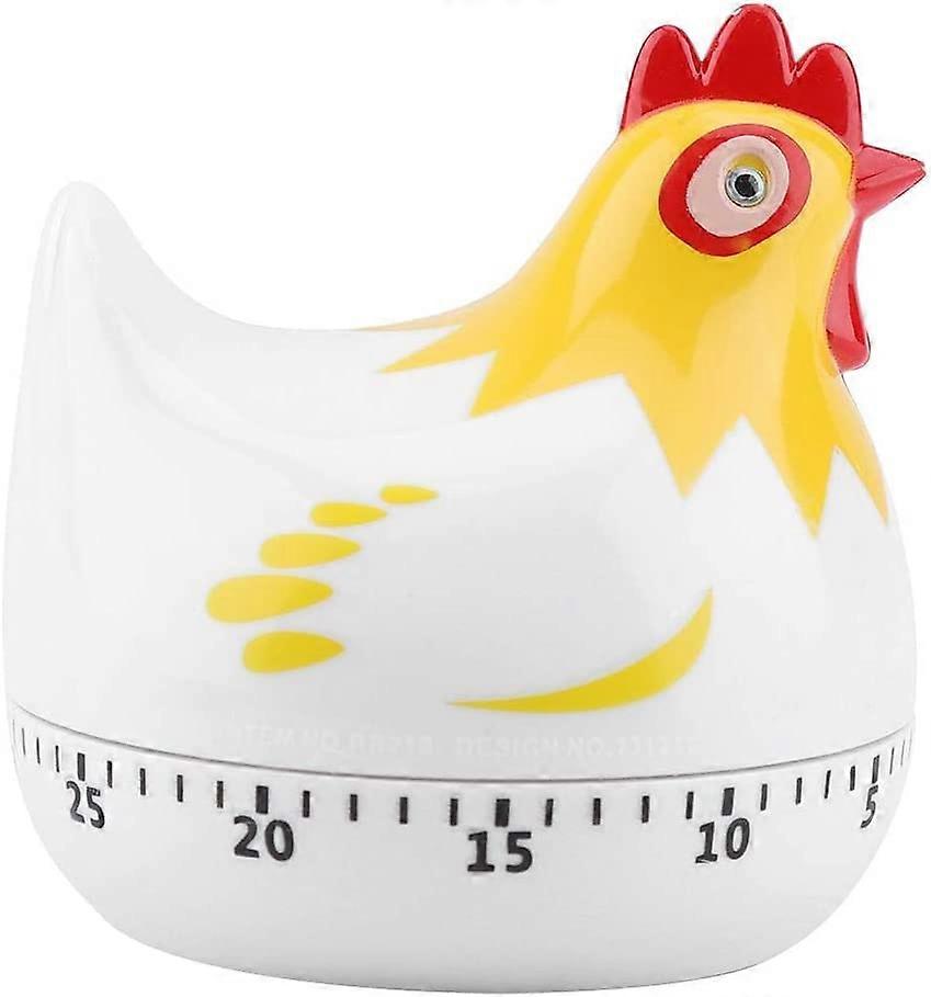 Digital Kitchen Timer Cute Chicken Shaped Mechanical Alarm Clock Gadget Countdown Clock Reminder Mini Cooking Timer Alarm 55 Minutes Cooking Baking Sp