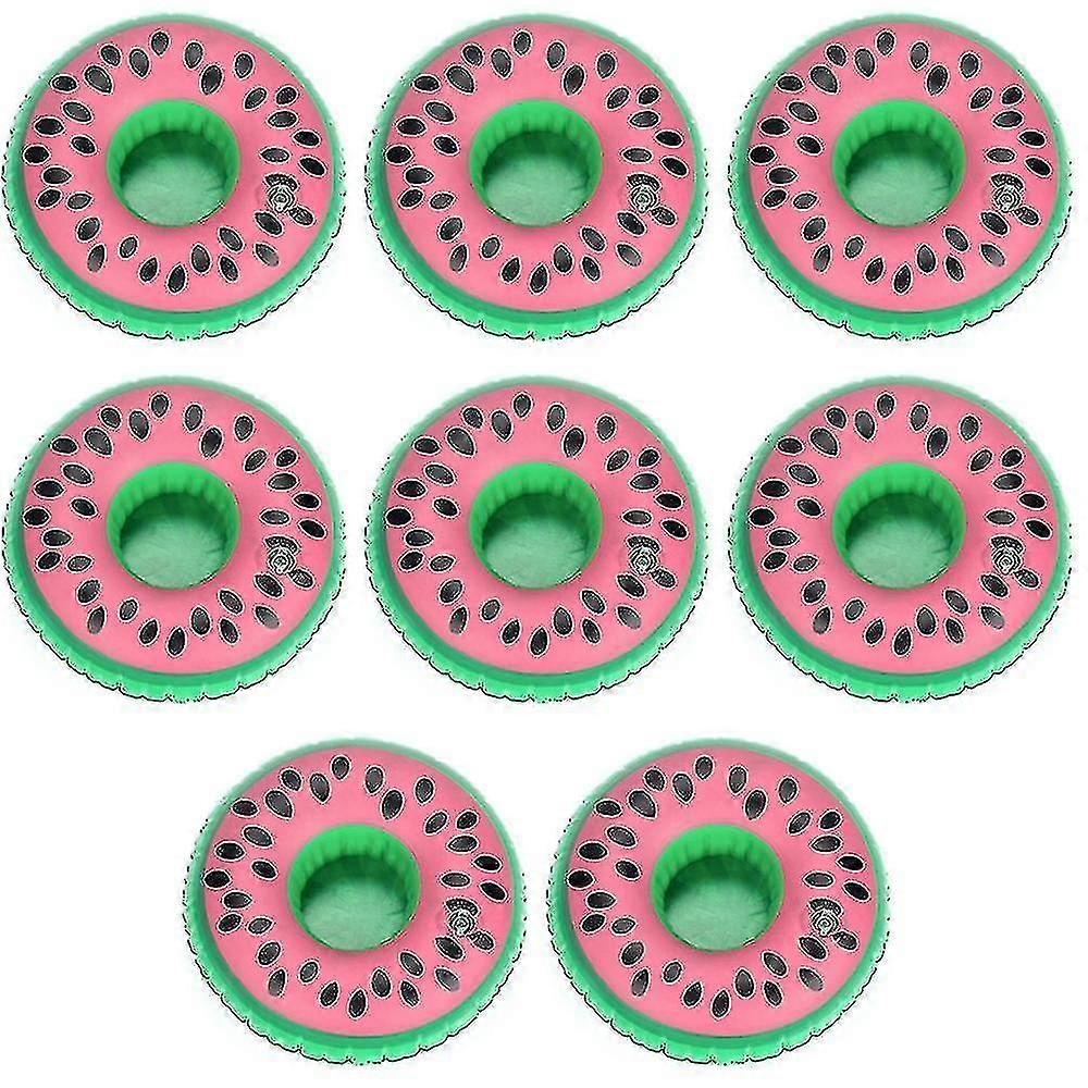 8pack Inflatable Floating Drinking Holders, Drink Floats Inflatable Cup Coasters For Pool Party
