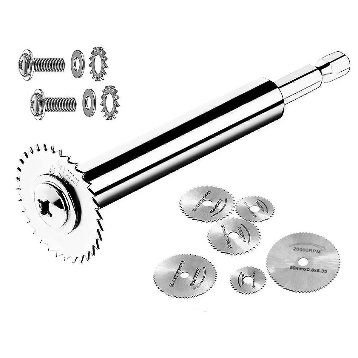 Inside Pipe Cutter for PVC Pipe,Plastic Plumbing Tools with 6Pcs Rotary Drill Saw Blades & 1/4Inch