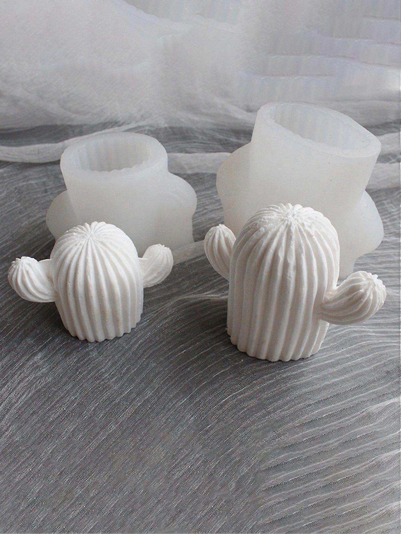 1pc Cactus Shaped DIY Silicone Mold, White Decoration Silicone Mold For DIY Craft