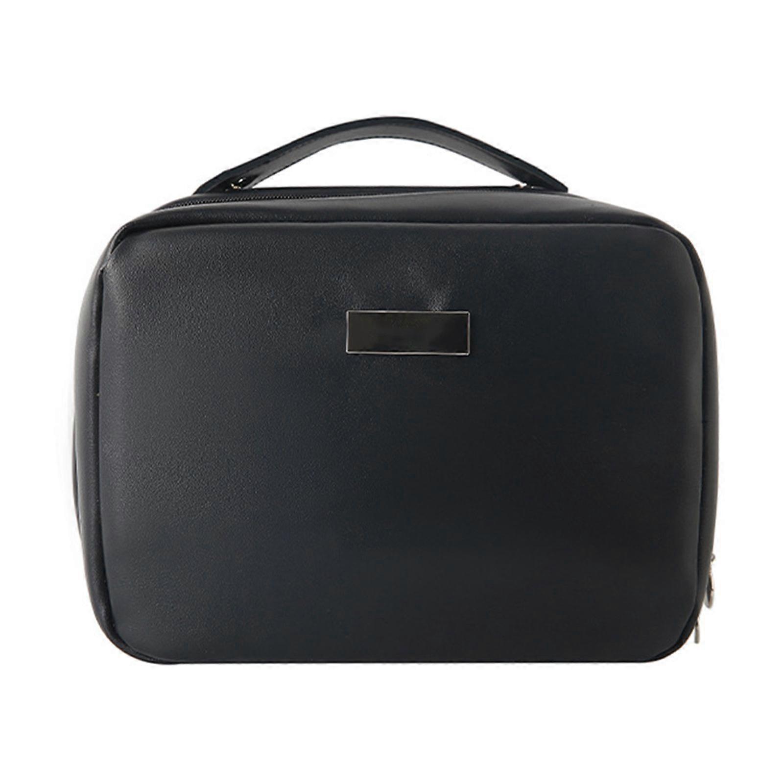 Multi-Compartment Toiletry Cosmetics Bag with Handle Zipper Closure Waterproof Large Capacity Toiletry Bag Makeup Organizer