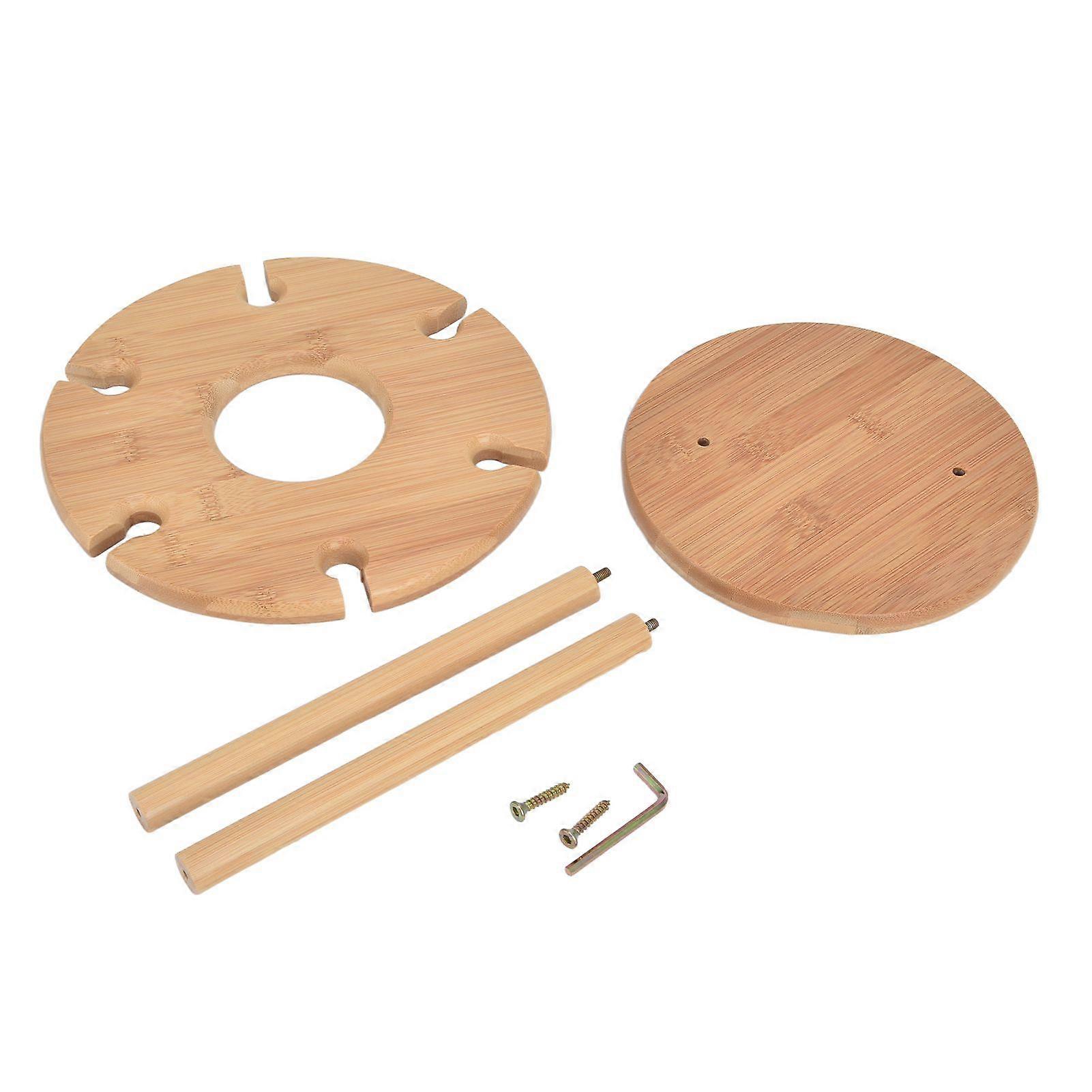 Bamboo Wine Glass Stand Modern Minimalist Wooden Wine Bottle Holder for Living Room Kitchen