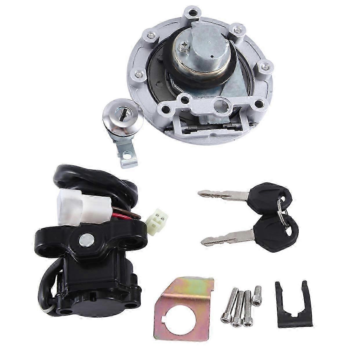 Fuel Tank Cap Electric Door Lock Set Lock Assembly Full Car Lock Key Set For R1 92-13