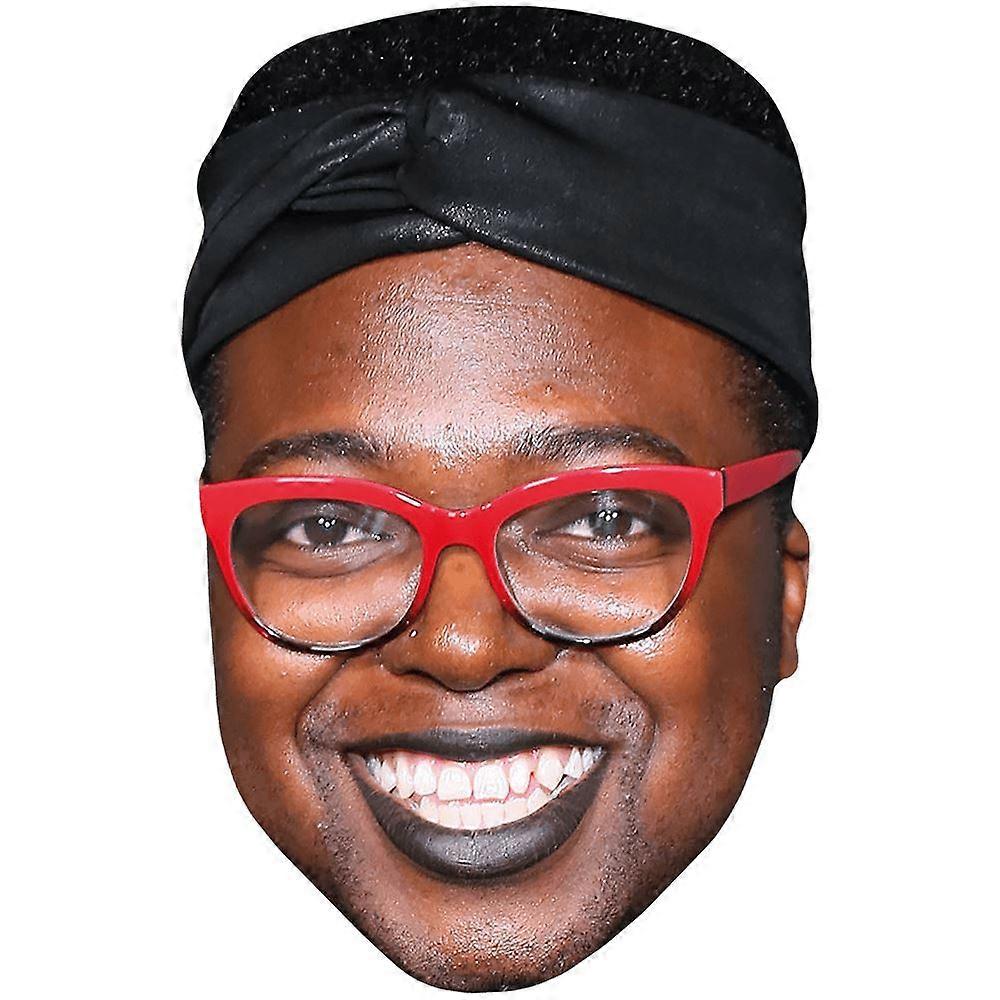 Tre'Vell Anderson (Glasses) Celebrity Mask, Flat Card Face