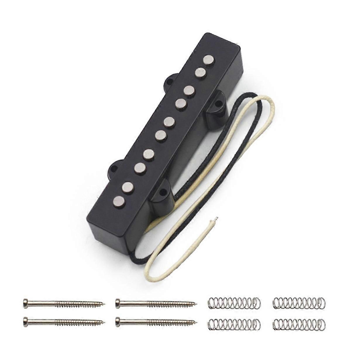 Five-String Electric Bass Pickup Open Single Coil Electric Bass Pickup Black Neck Pickup