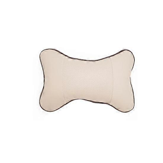Universal Neck Pillow Seat Cushion Case Headrest Color Solid Bone Car Accessory