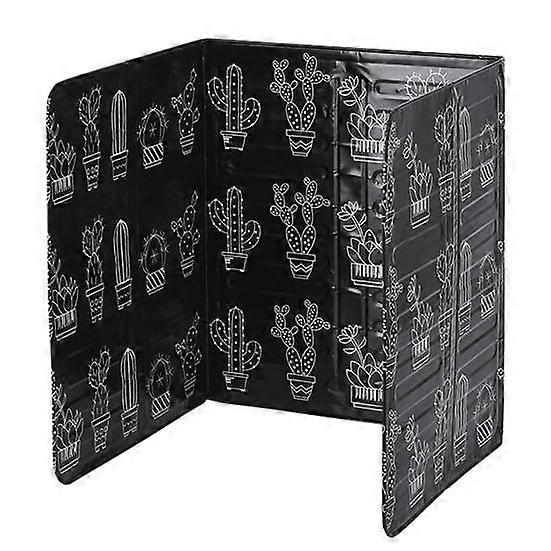Cooking Splatter Guard Modern Leaf Print Foldable Heat Resistant Nonstick 3 Sided Kitchen Frying Stove Top