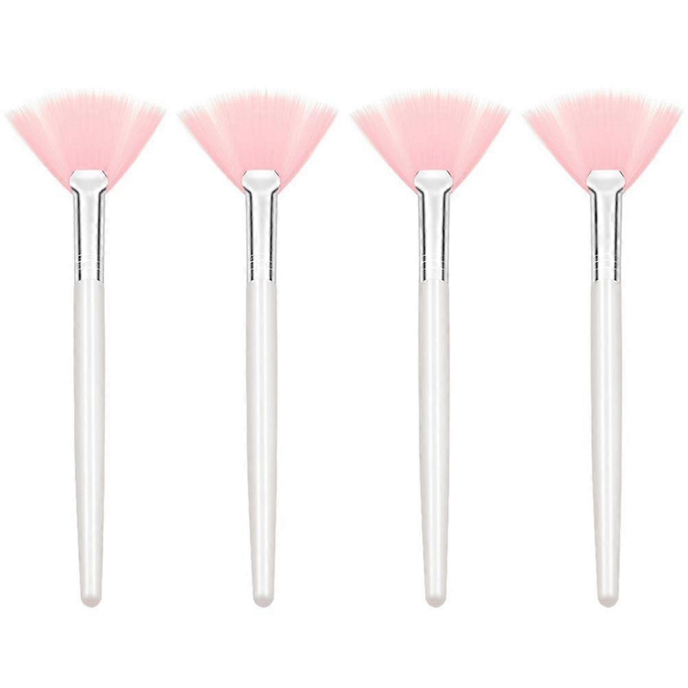 4Pcs Fan Brushes Face Makeup Brush Highlighting Brush Cheekbones Brushes