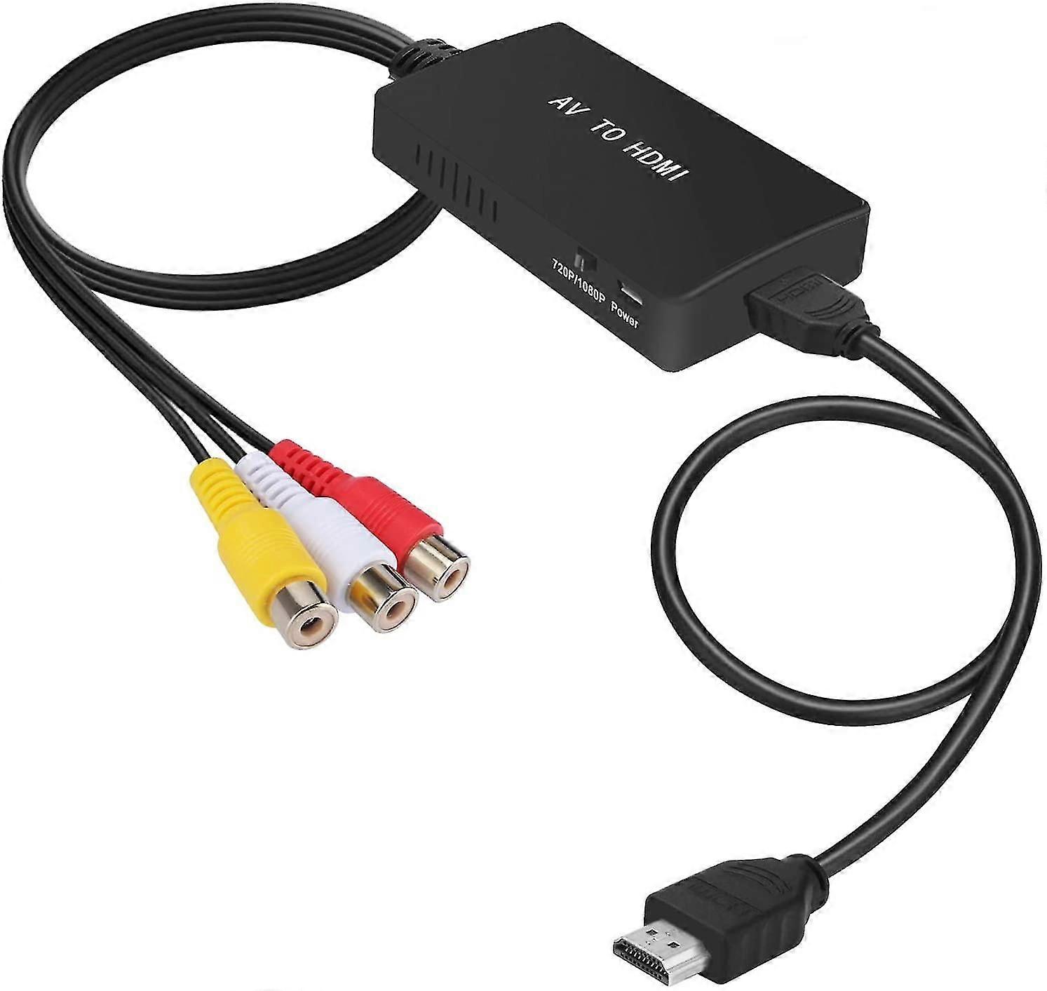 Rca To Hdmi Converter, Composite To Hdmi Adapter Support 1080p