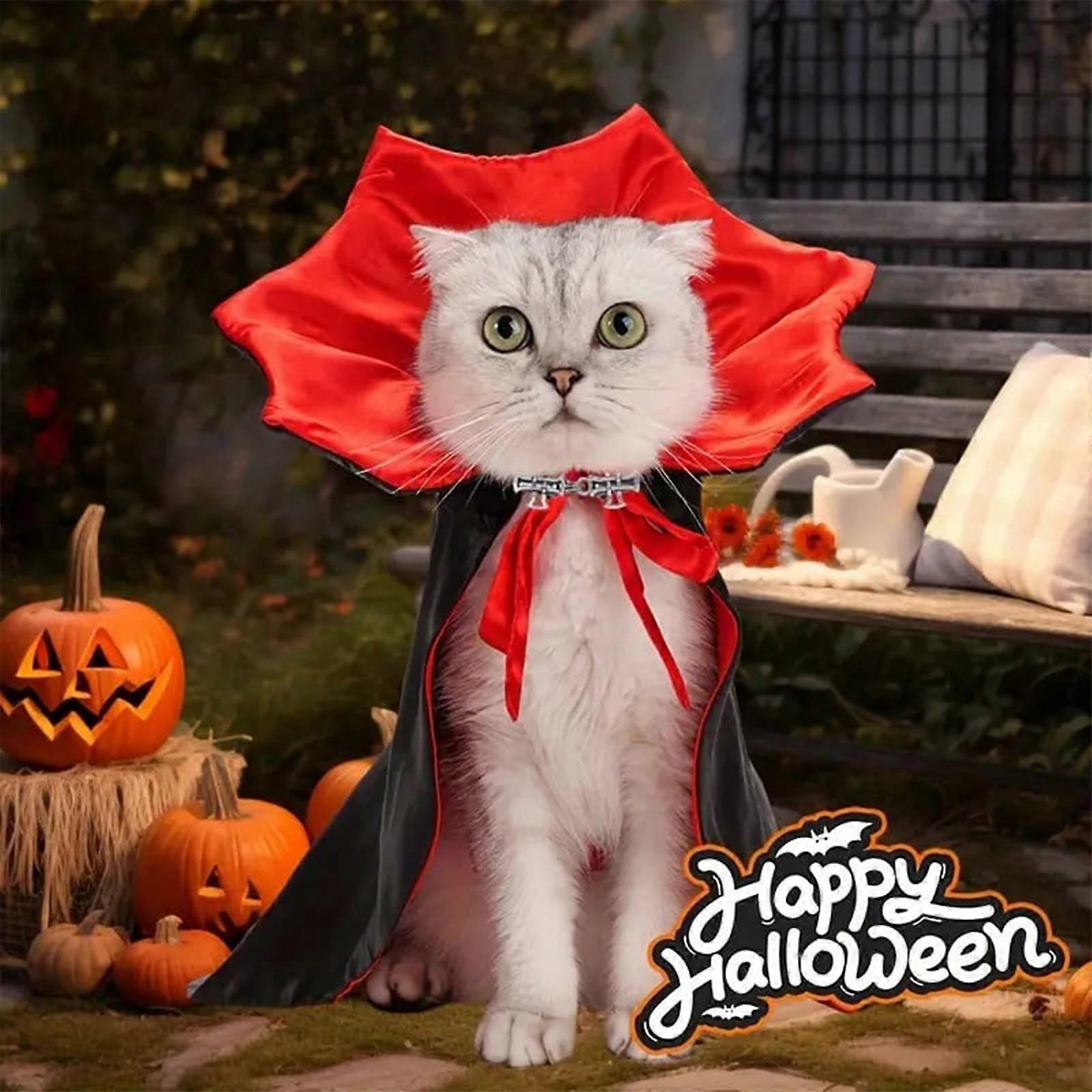 Cosplay Pet Cape for Halloween Vampire Theme