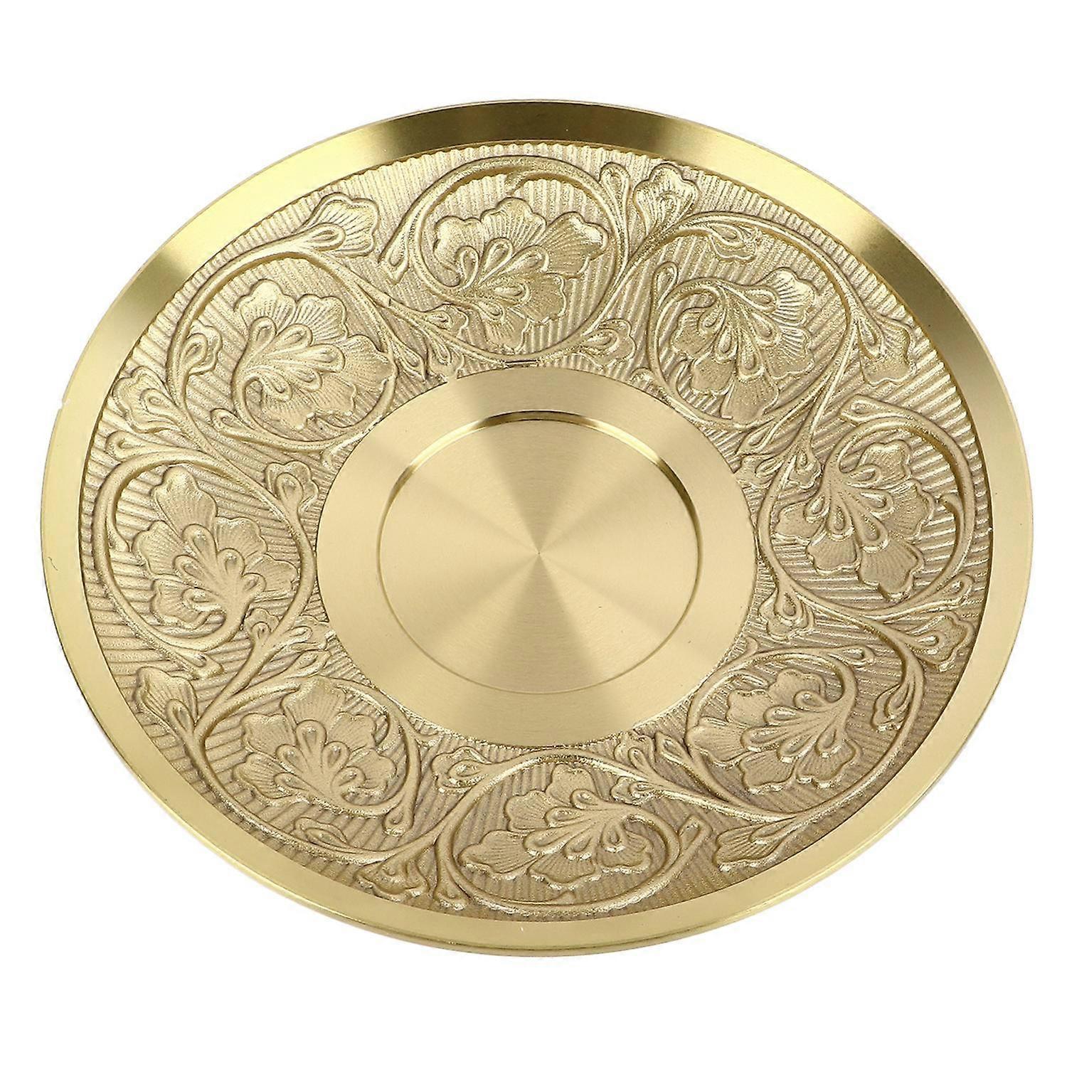 Brass Tea Cup Exquisite Embossed Patterns Retro European Small Coffee Cup for Home Parties Housewarm