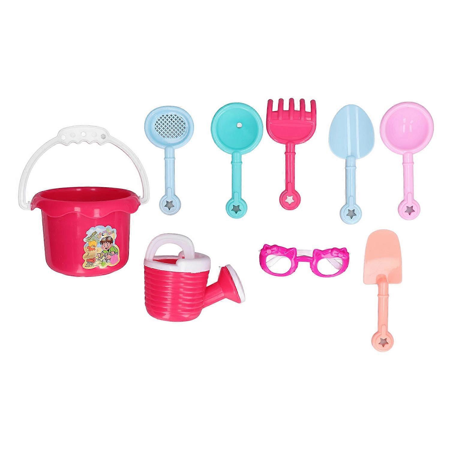 Baby Beach Toy Set Plastic Safe Rich Tools Fine Workmanship Kids Sand Shovel Kit for Above 3 Years O