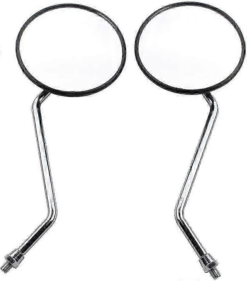 Adjable 10mm Antenna Retro Retro Round Replacement Cycle Kart Atv Scooter Dirt Bike Mini Bike Moped Quad Bike2pcs-silver