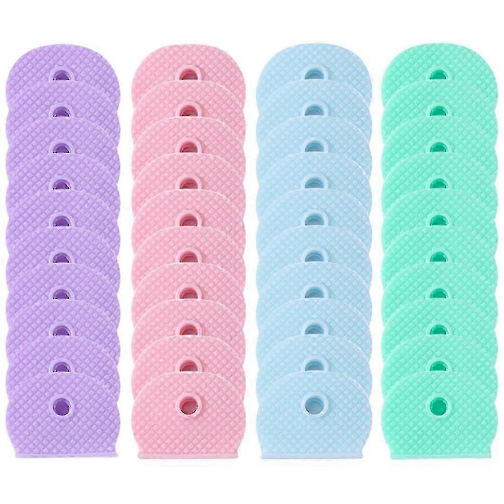 60pcs Silicone Key Sleeves Key Identifier Caps Key Covers for Car Keys House Keys