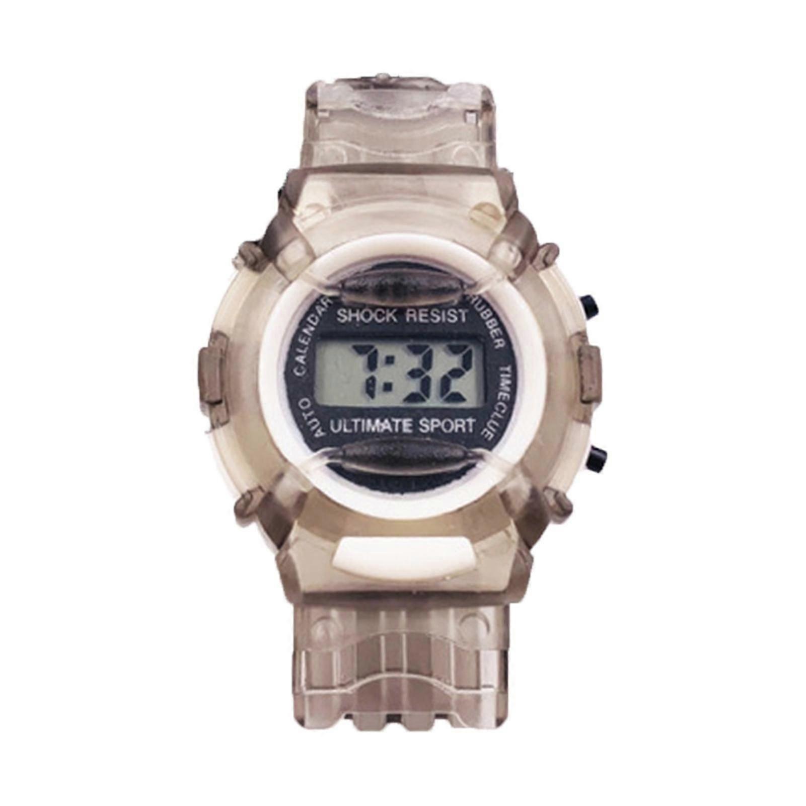 Digital Watch Shock Resistant Easy Reading Round Dial Anti-fade Precise Wristwatch for Children