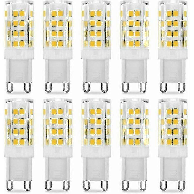 لمبة G9 5W LED ، ما يعادلها 40 واط ، أبيض دافئ 3000 كيلو ، 220-240 فولت ، زاوية شعاع 360 ، عبوة من 10 ، دولاسو