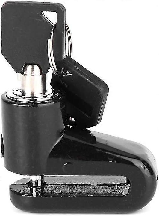 Disc Brake Block Metal Anti-Theft Padlock with Plastic Frame and Keys for Motorcycles, Heavy-Duty Security Lock