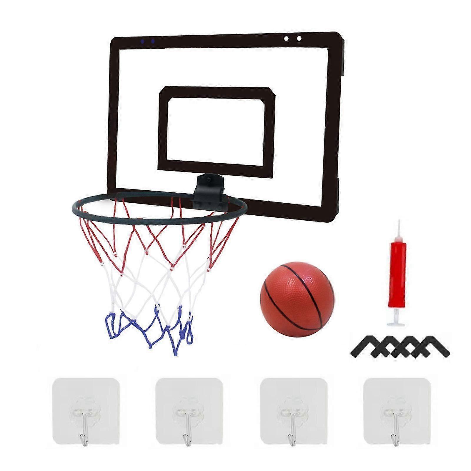 Lakers väggmonterad basketkorg nummer 7 basketkorg kit för inomhus utomhus pojkar flickor tonåringar