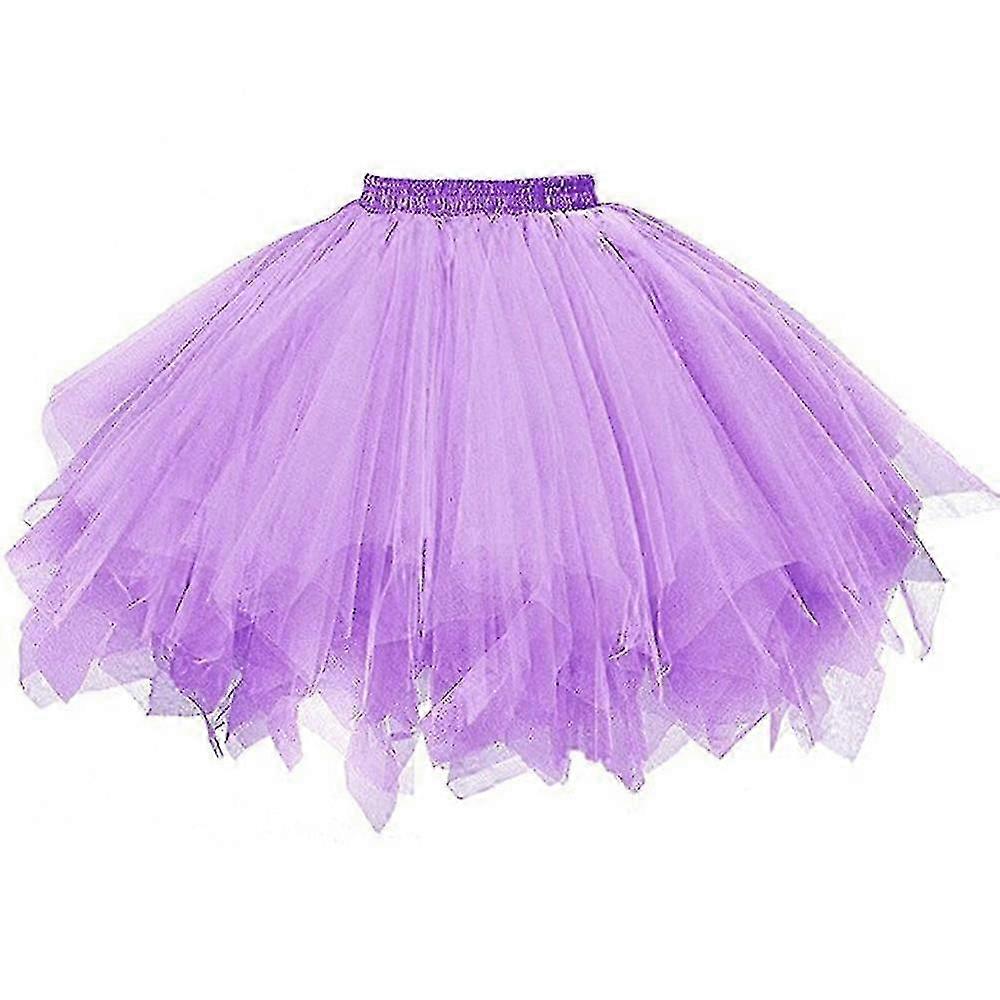Jupes en tulle Femmes plissé gaze jupe courte Jupe de danse de carnaval pour adulte Tutu Jupe de danse f54
