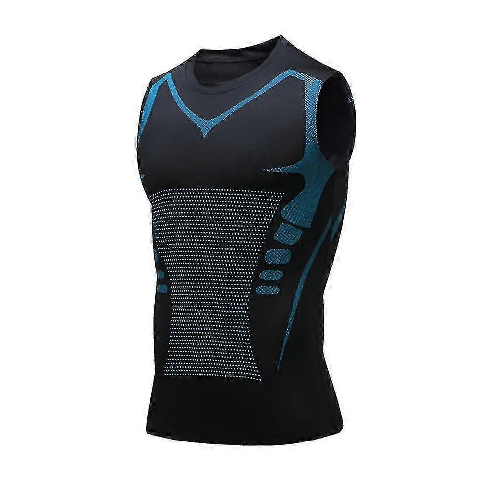 Ionic Shaping Vest, Comfortable And Breathable Ice-silk Fabric For Male To Build A Perfect Body, Ionic Shaping Vest For Adult Men f74