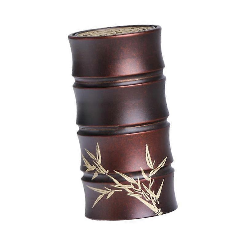 Bamboo Section Shape Incense Burner Table Ornament for Buddhist Temple Study