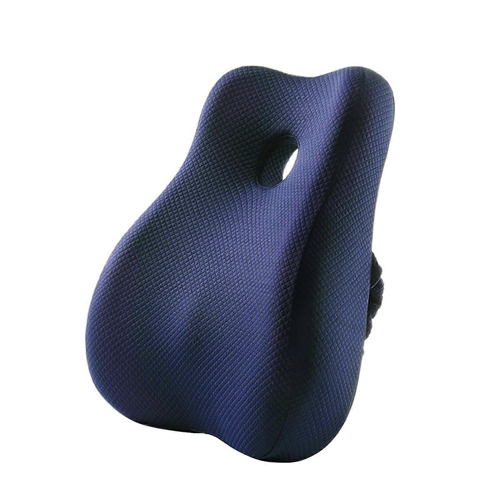 Lumbar Support Pillow for Office Chair Car Back Support Pillow for Car Seats blue