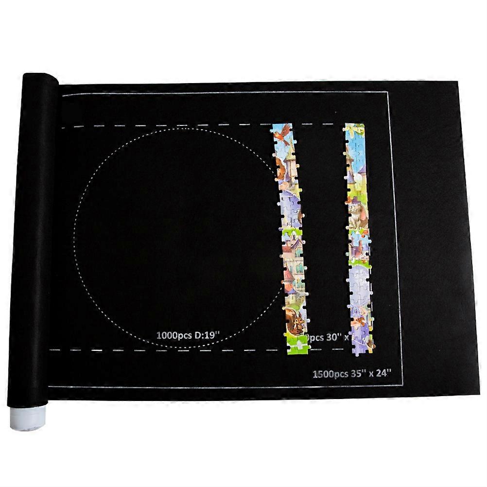 Puslespil Opbevaringsmåtte Filt Roll Up Puslespil Måtte Rejse Puslespil Tæppe